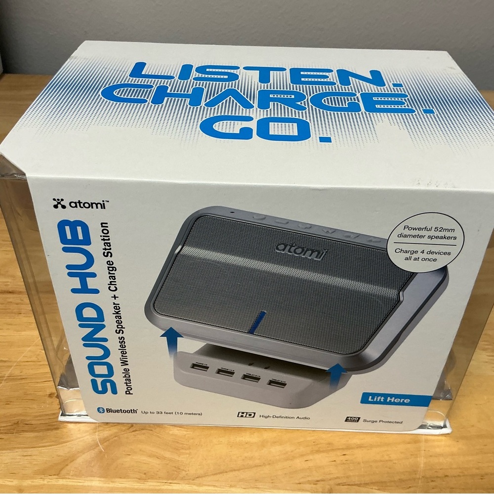 Sound Hub Portable Wireless Speaker - Gray